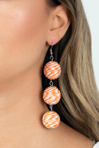 Orange earrings